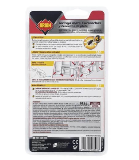 Orion Jeringa Gel Insecticida Cucarachas 8G