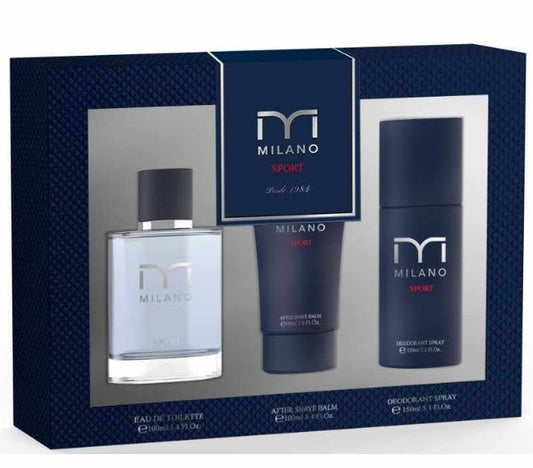 Milano Estuche Sport Vapo 100 ml + After Shave 100 ml + Desodorante 150 ml