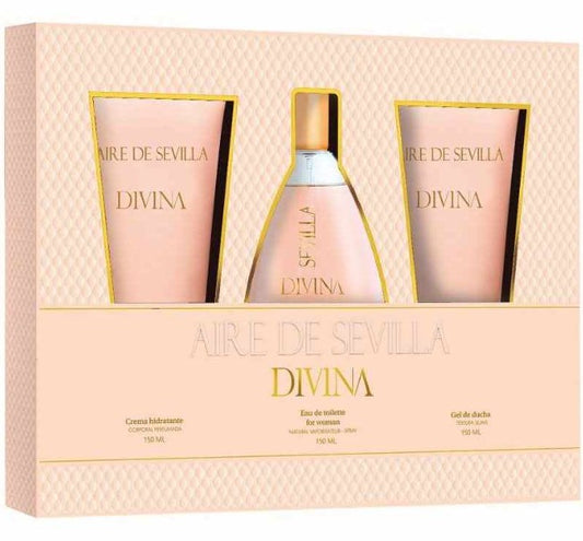 Aire De Sevilla Estuche Divina Vapo 150 ml + Crema Corporal 150 ml + Gel De Ducha 150 ml