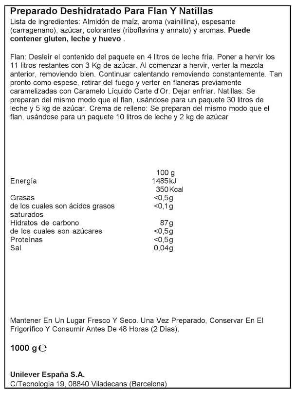 Potax Preparado para Flan Natillas 1 Kg