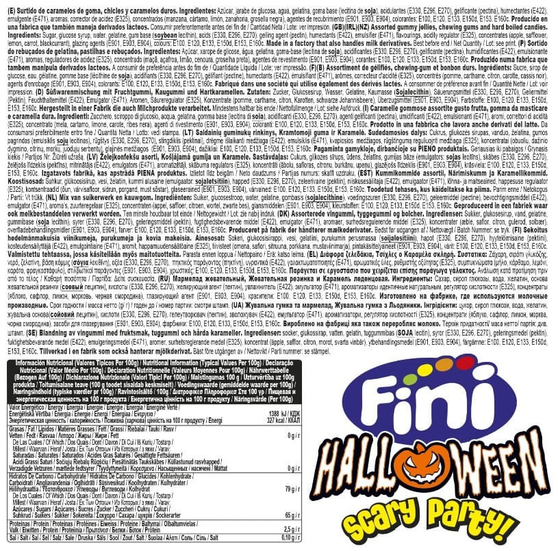 Fini Halloween Scary Party Surtido 180G