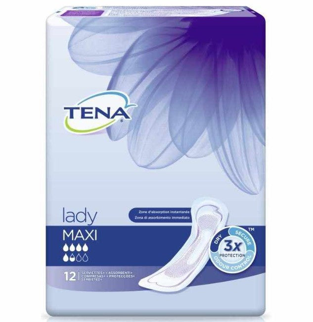 Tena Lady Compresas Maxi 12 Unidades