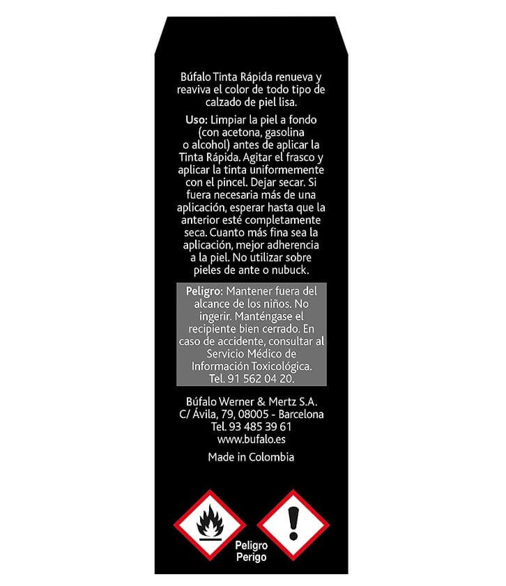 Búfalo Recolor Tinta Rápida Negro 25 ml