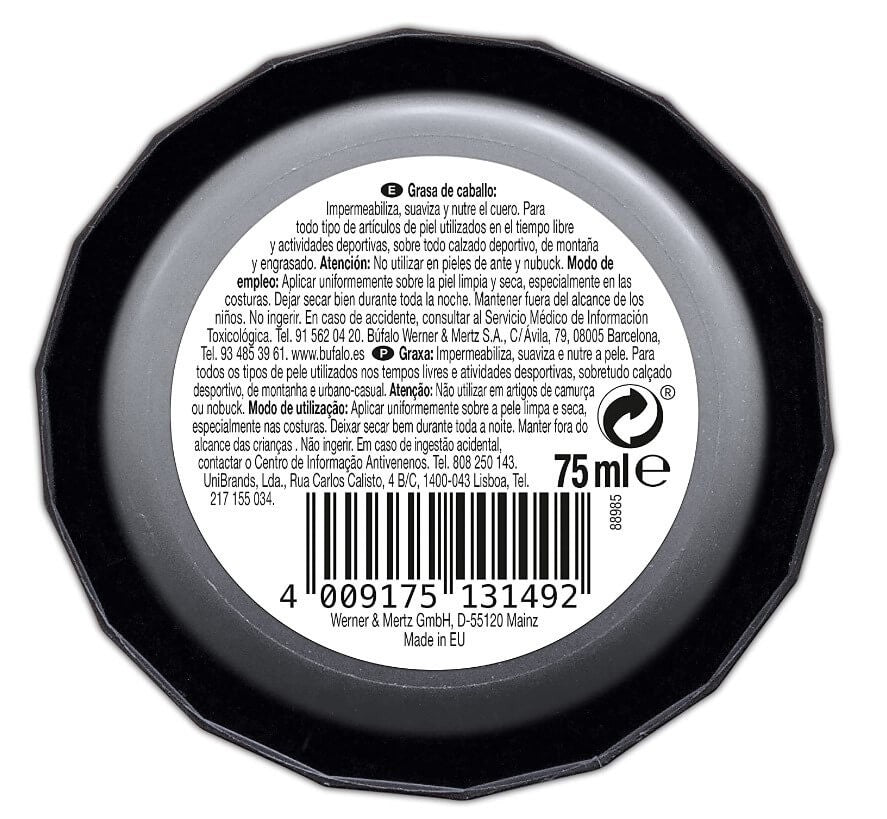 Búfalo Protexol Grasa de Caballo Incolora 75 ml