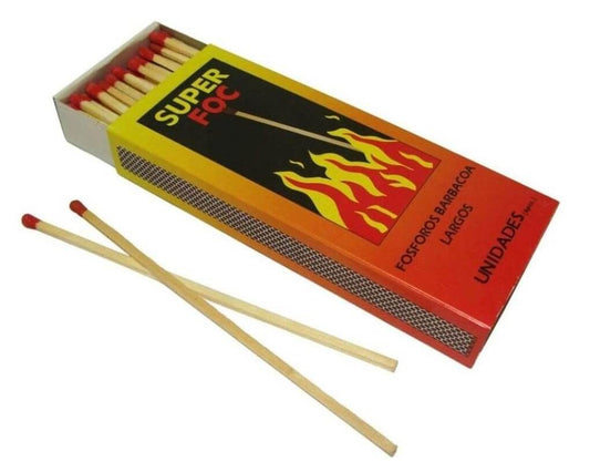 Super Foc Fósforos Barbacoa Largos 15 cm