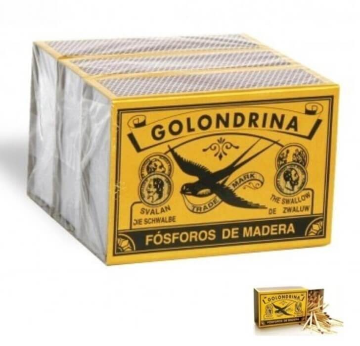 Golondrina Fósforos de Madera Pack 3 Cajitas
