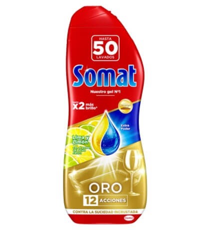 Somat Oro Gel Lavavajillas Limón 900 ml