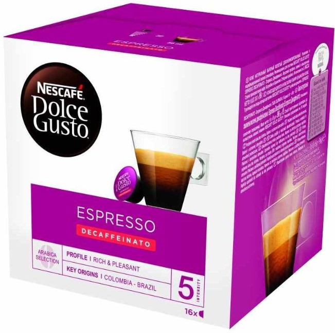 Dolce Gusto Cápsulas Expresso Intenso Descafeinado 16 Cápsulas