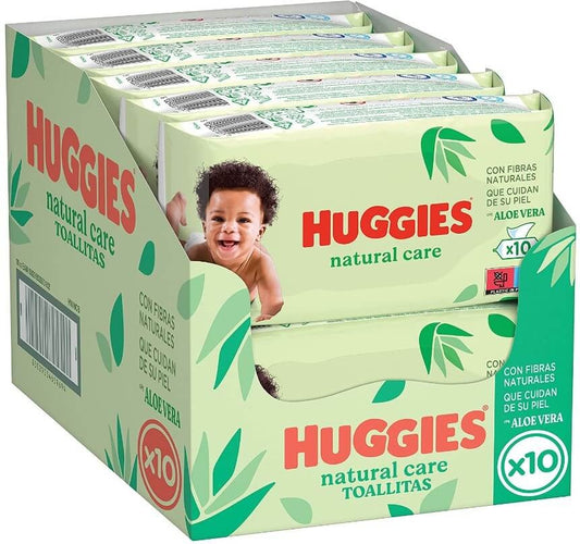 Huggies Natural Care Toallitas para Bebé Pack 560 Toallitas