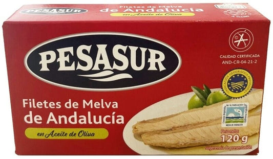 Pesasur Filete De Melva De Andalucia En Aceite De Oliva Peso Neto 120 gr Peso Escurrido 80 gr
