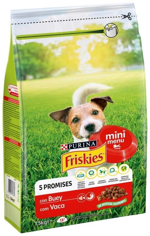 Friskies Alimento Seco Perro Mini Con Buey 1,5 kg