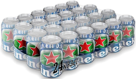 Heineken Cerveza 0.0 Sin Alcohol Pack 24 x 330 ml