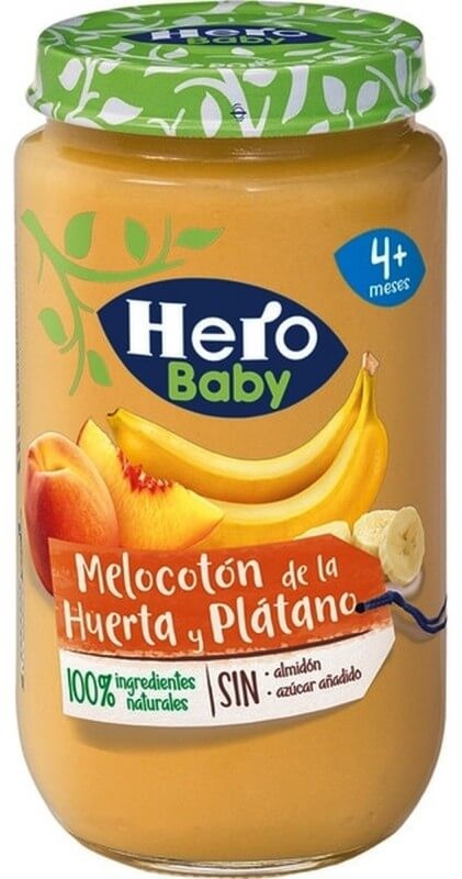 Hero Baby Tarrito De Melocotón Con Plátano 250 gr
