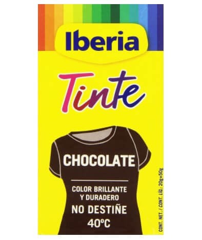 Iberia Tinte para Ropa Chocolate - Color Intenso y Duradero para tus Prendas
