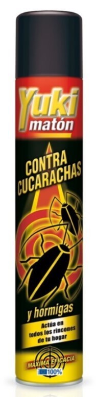Yuki Matón Cucarachas y Hormigas 750 ml - Eliminación Eficaz y Duradera de Plagas