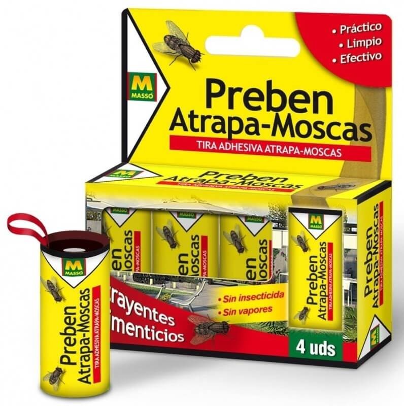 Preben Atrapa-Moscas 4 Uds - Control Eficiente de Moscas Sin Insecticidas