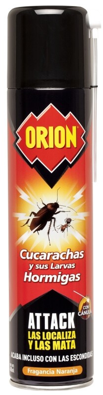 ORION Attack Spray Insecticida para Cucarachas y Hormigas 400 ml