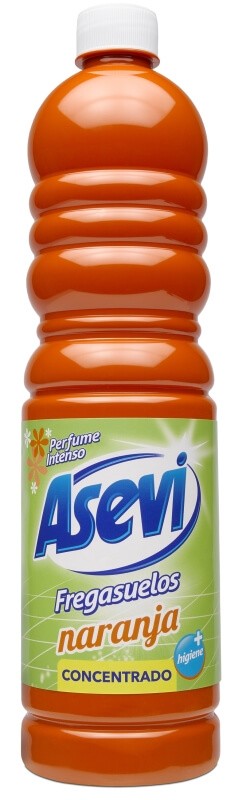 Asevi Fregasuelos Naranja Concentrado 1L – Perfume Intenso y Limpieza Brillante en tu Hogar