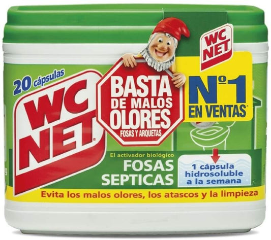 WC Net Fosas Sépticas 20 Cápsulas