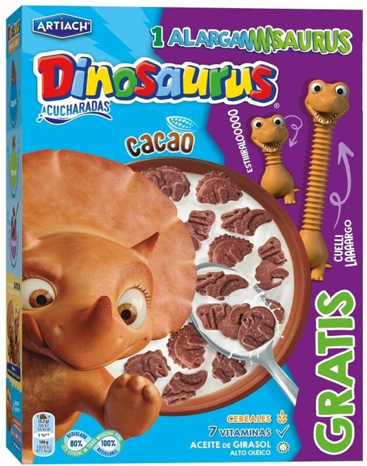 Artiach Dinosaurus a Cucharadas Cacao 320G – Diversión y Sabor en Cada Desayuno