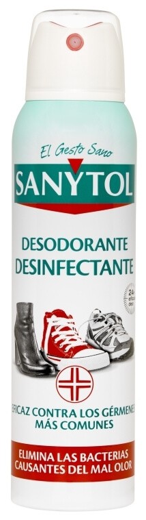 Sanytol Desodorante para Calzado 150 ml – Protección Contra Malos Olores y Bacterias