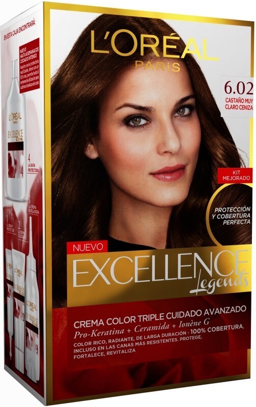 L'Oreal Excellence Creme Tinte 6.02 Castaño Muy Claro