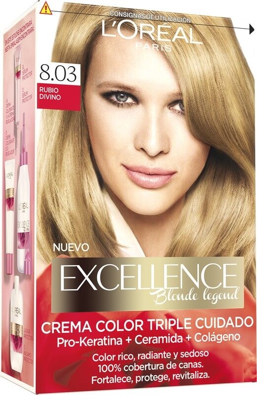 L’Oréal Paris Excellence Crema Coloración 8.03 Rubio Divino