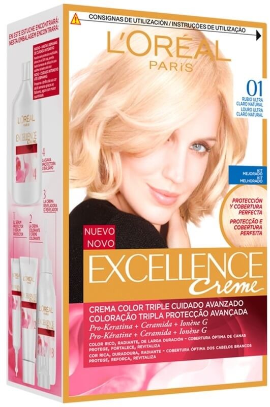 L'Oreal Excellence Creme Tinte 01 Rubio Ultra Claro Natural