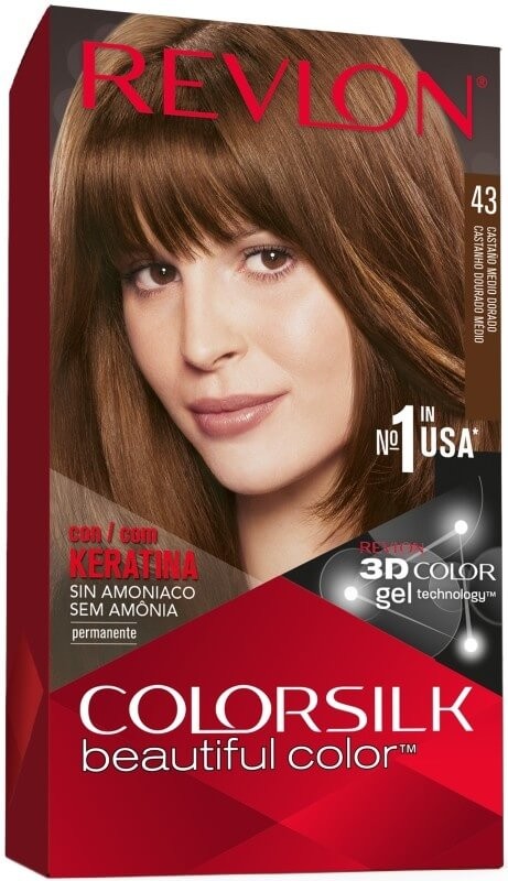 Revlon Colorsilk Tinte 43 Castaño Medio Dorado