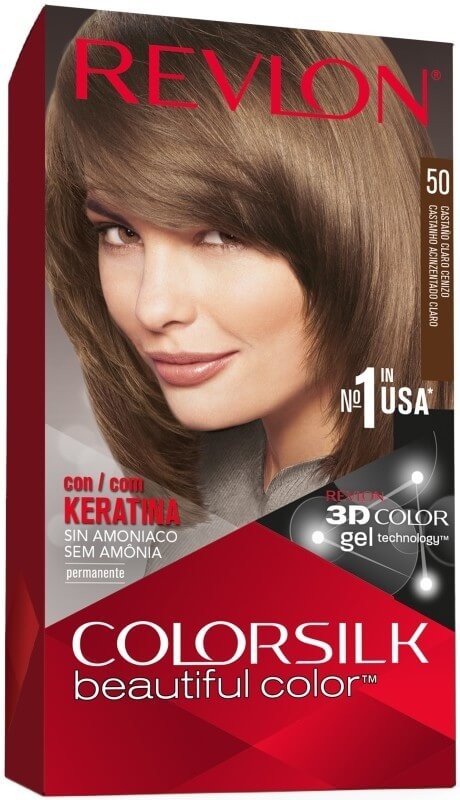 Revlon Colorsilk Tinte 50 Castaño Claro Cenizo