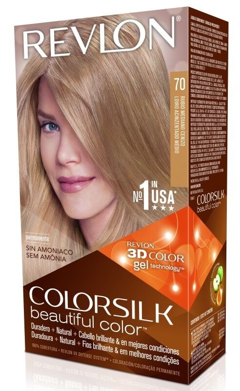 Revlon Colorsilk Tinte 70 Rubio Medio Ceniza