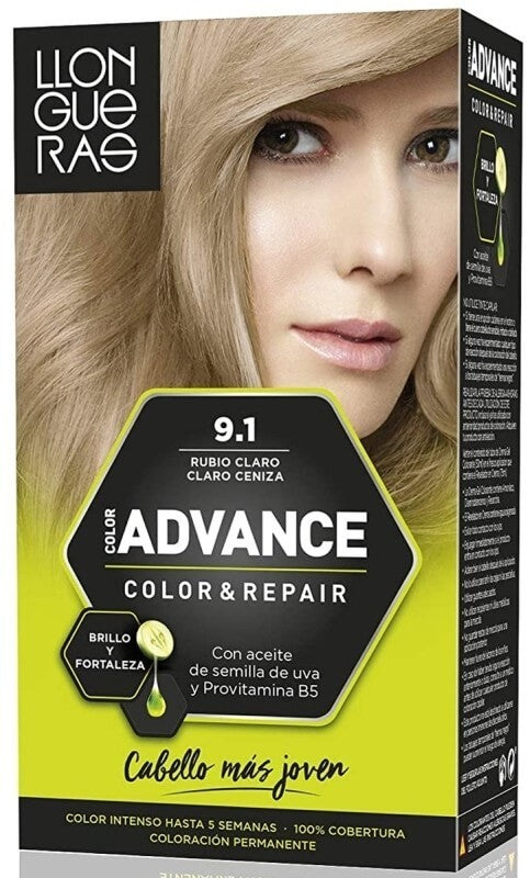 Llongueras Advance Color & Repair 9.1 Rubio Claro Claro Ceniza