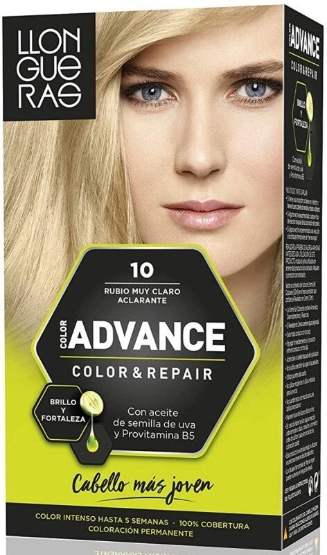 Llongueras Advance Color & Repair 10 Rubio Muy Claro Aclarante