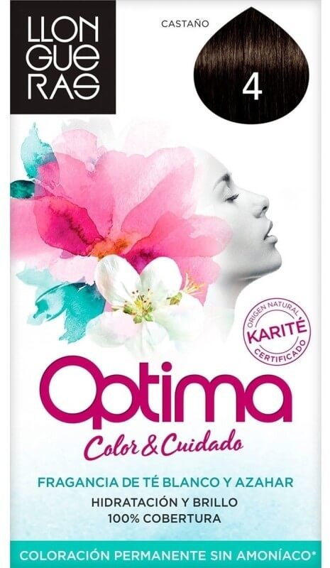 Llongueras Optima Tinte de Pelo Color Castaño 4