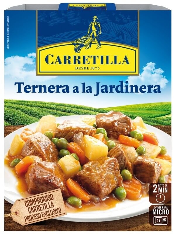 Carretilla Ternera a la Jardinera 275g - Sabor Casero Listo en Solo 2 Minutos