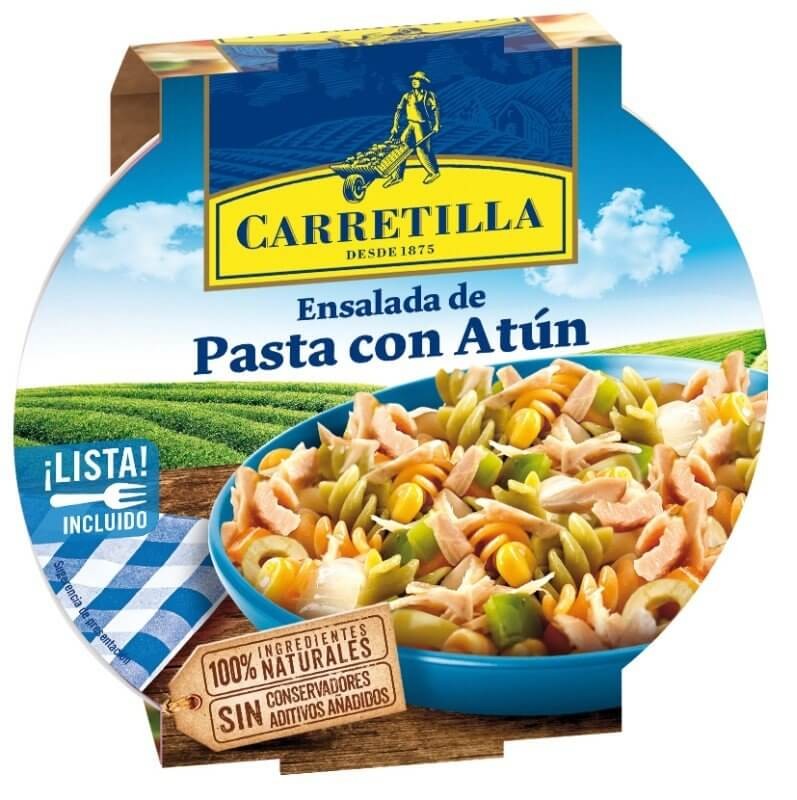 Carretilla Ensalada de Pasta con Atún 200 g – 100% Ingredientes Naturales y Lista para Disfrutar