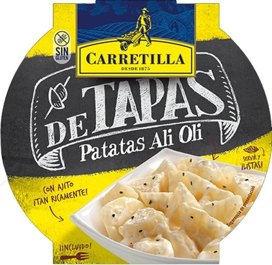 Carretilla De Tapas Patatas Ali Oli 280g - El Sabor Tradicional Listo para Disfrutar al Instante
