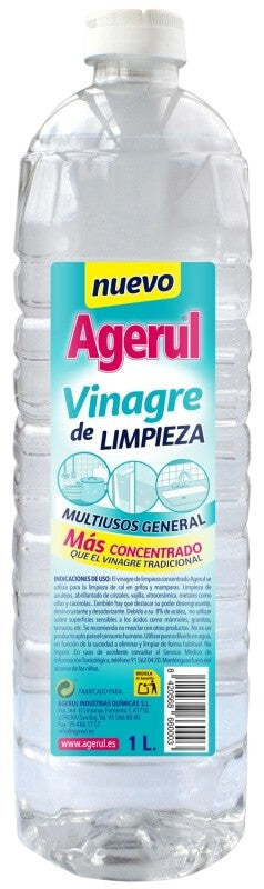 Agerul Vinagre de Limpieza Multiusos General 1L - Limpieza Ecológica y Eficaz