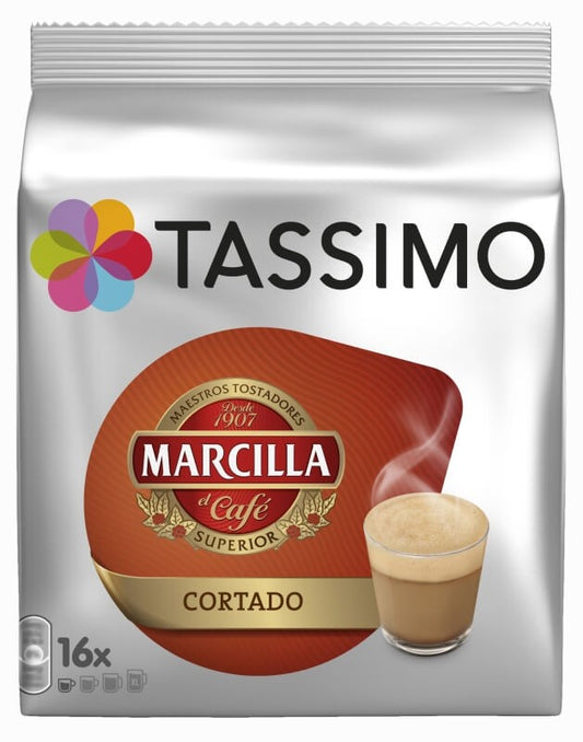 Tassimo Marcilla Café Cortado 16 Cápsulas