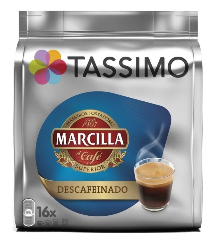 Tassimo Marcilla Café Descafeinado 16 Cápsulas