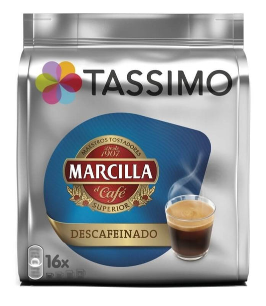 Tassimo Marcilla Café Descafeinado 16 Cápsulas