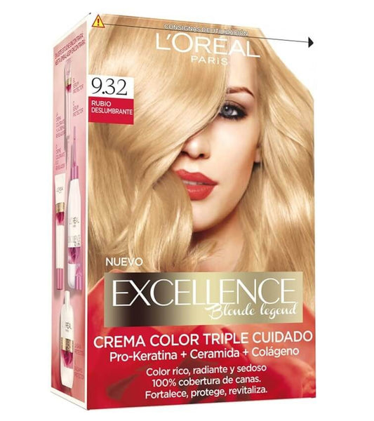 L'Oreal Excellence Creme Tinte 9.32 Rubio Deslumbrante