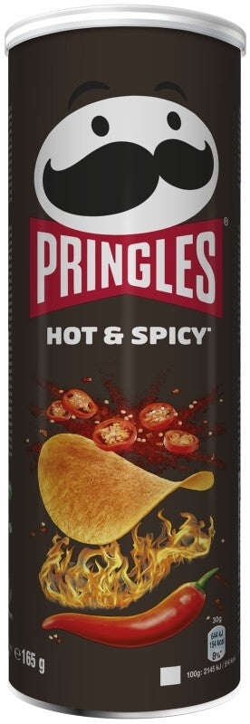 Pringles Hot & Spicy 165G – Picante y Sabor Intenso en Cada Mordisco