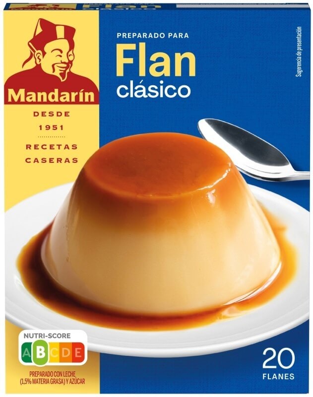 Mandarín Preparado para Flan Clásico 4 Sobres