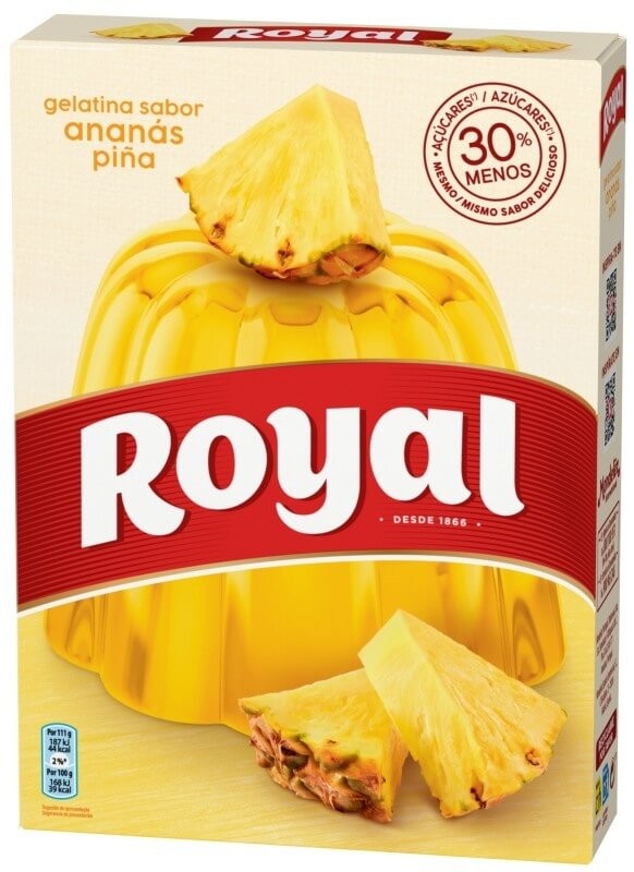 Royal Gelatina Sabor Piña 114 gr