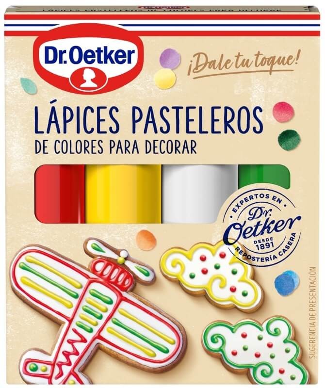 Dr. Oetker Lápices Pasteleros 4 x 19 gr