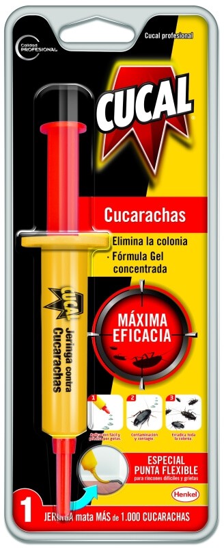 Cucal Jeringa Insecticida Cucarachas 10G - Eliminación Rápida y Eficaz