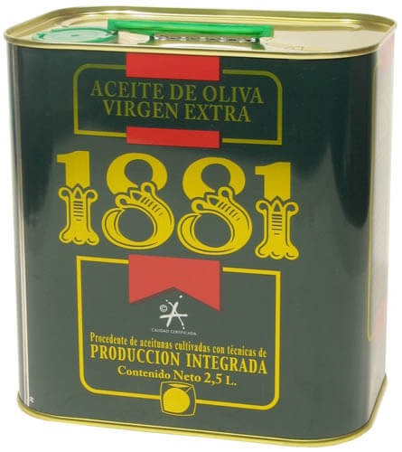1881 Aceite de Oliva Virgen Extra 2,5 Litros – Sabor Mediterráneo en un Formato Práctico