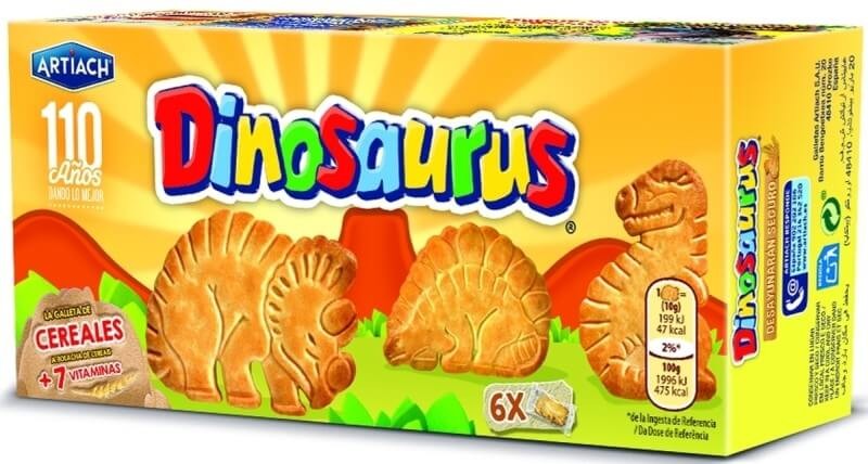 Artiach Dinosaurus Galletas de Cereales 185 g – Energía y Diversión en Cada Bocado