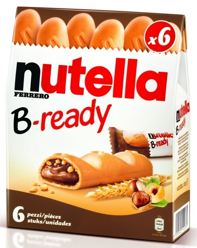Nutella B-Ready T-6 132G – El Snack Perfecto para Cualquier Momento
